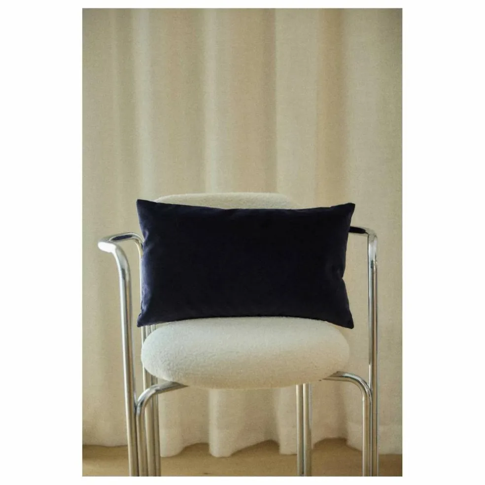 Housse de coussin Argentine en velours | Saphir
