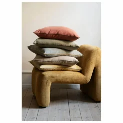 Housse de coussin en lin et coton | Gris