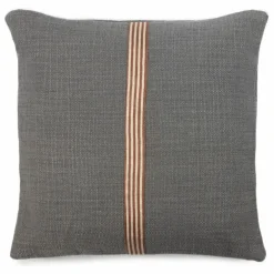 Housse de coussin en lin Jasper | Charbon