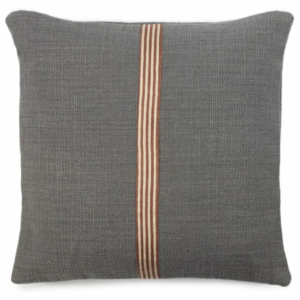 Housse de coussin en lin Jasper | Charbon