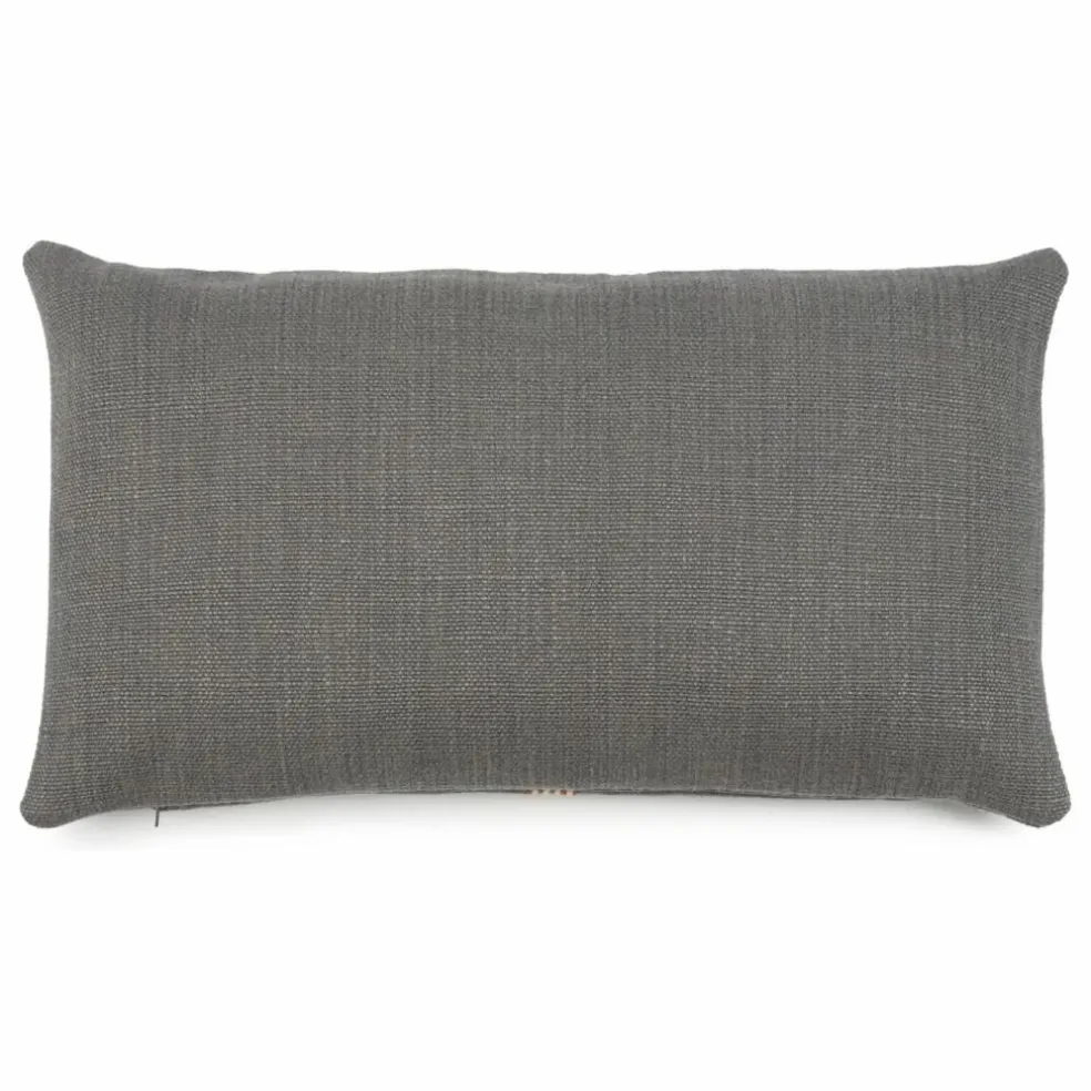 Housse de coussin en lin Jasper | Charbon