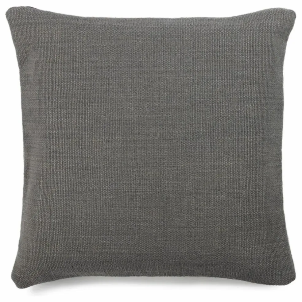 Housse de coussin en lin Jasper | Charbon