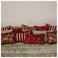 Housse de coussin Jackie | Bordeaux