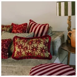 Housse de coussin Jackie | Bordeaux