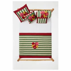 Housse de coussin rayée Nizam Stripes | Vert