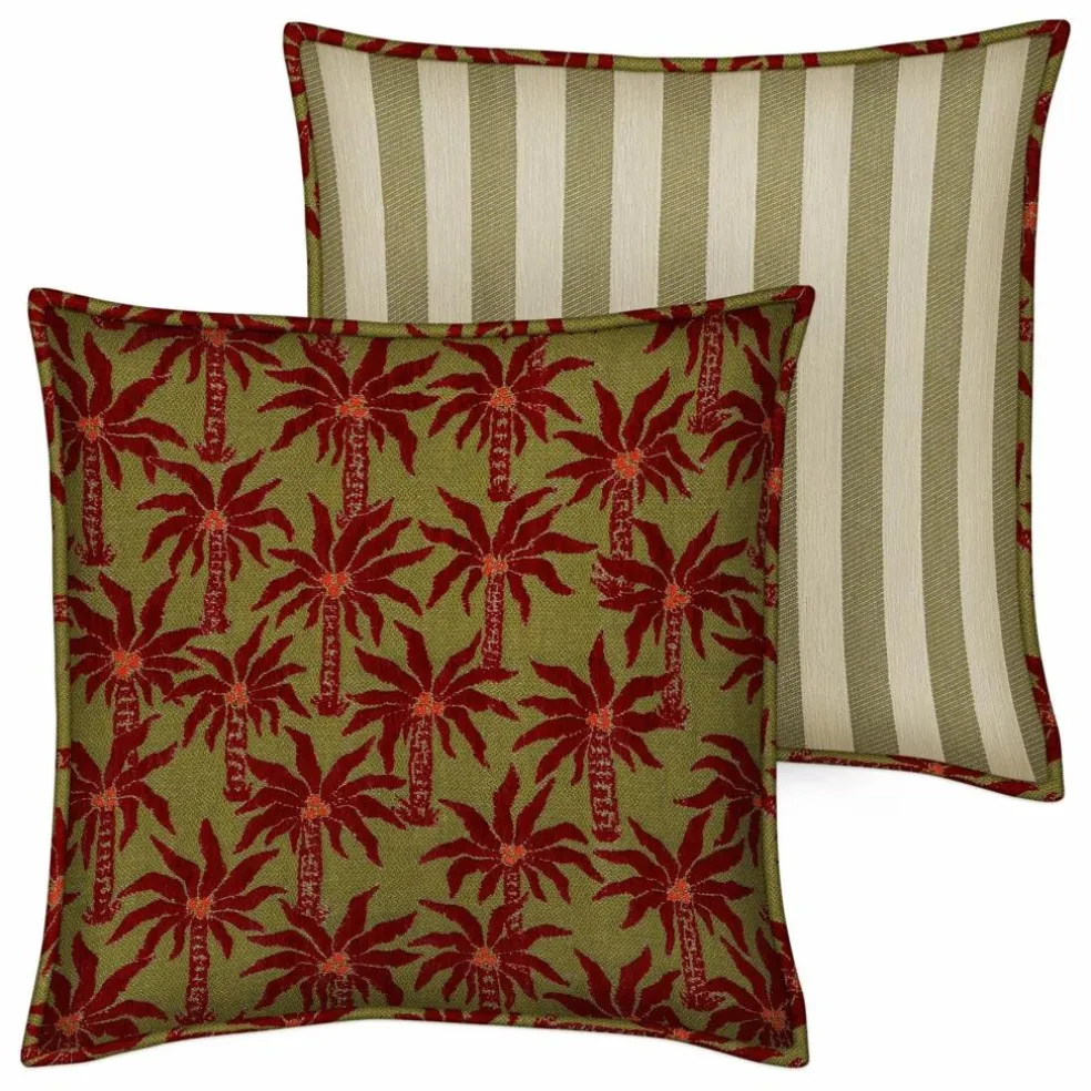Housse de coussin réversible Laura x Jackie | Olive