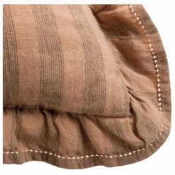 Housse de coussin Sandhills volantée | Brun roux