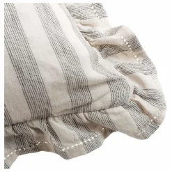 Housse de coussin Sandhills volantée | Blanc cassé