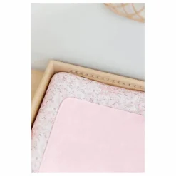 Housse de matelas à langer Jardin Hivernal | Rose