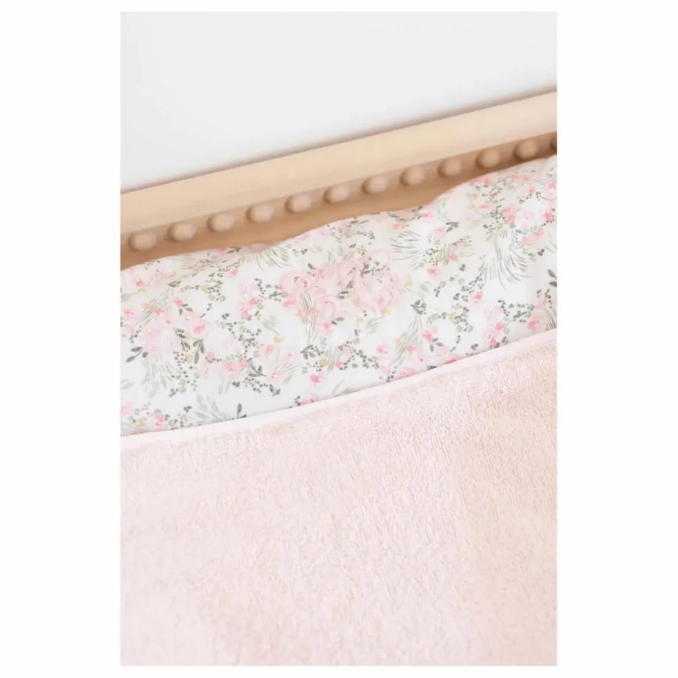 Housse de matelas à langer Jardin Hivernal | Rose