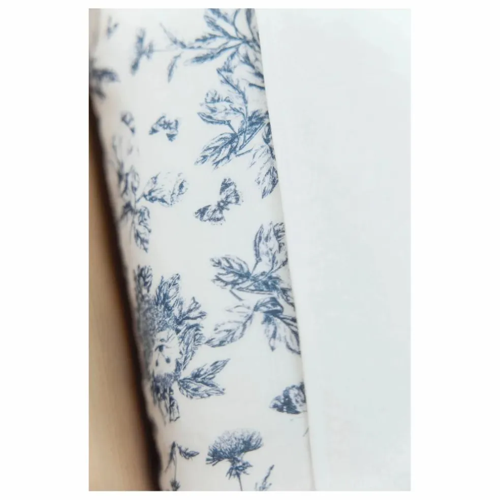 Housse de matelas à langer Toile de Jouy | Bleu marine
