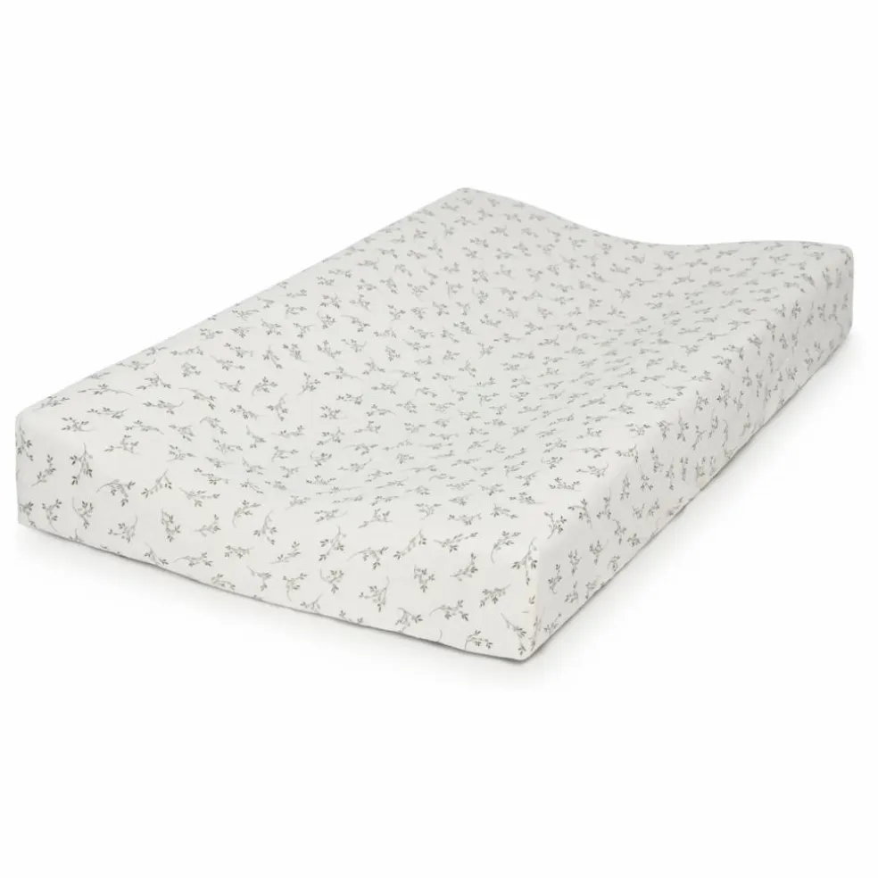 Housse de matelas à langer Olive | Ecru