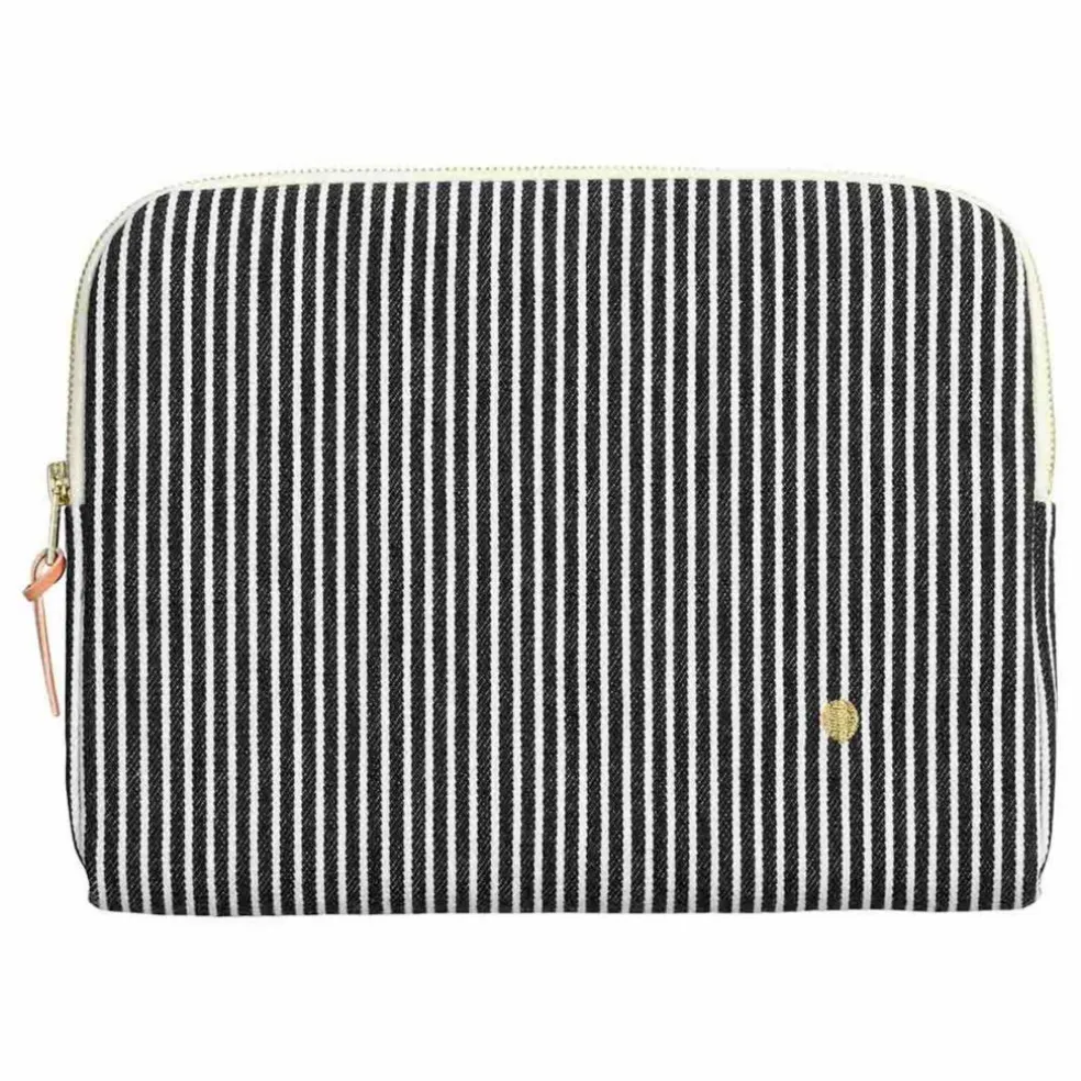 Housse d'Ipad rayée en coton bio Basile | Caviar