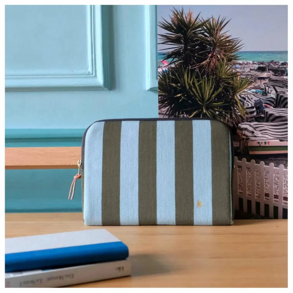 Housse d'Ipad Rita | Bleu Turquoise - Vert Foncé