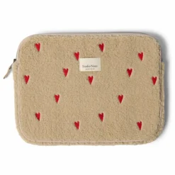 Housse d'ordinateur Hearts | Ecru