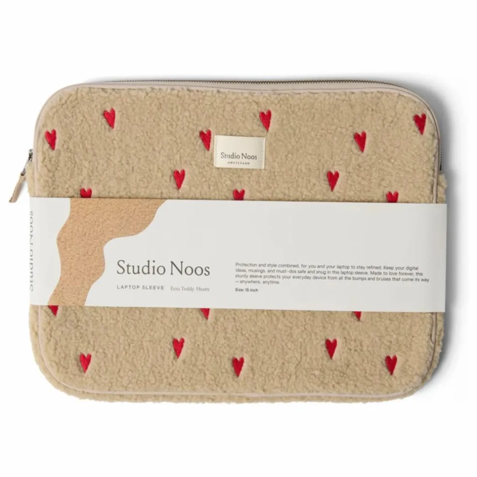 Housse d'ordinateur Hearts | Ecru