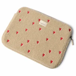 Housse d'ordinateur Hearts | Ecru
