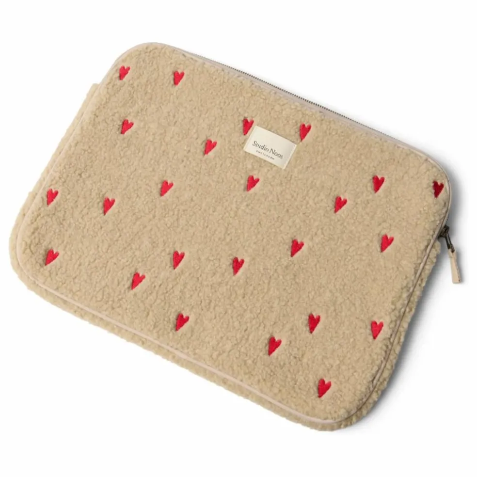 Housse d'ordinateur Hearts | Ecru