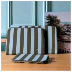 Housse Ordinateur Rita 13" | Bleu Turquoise - Vert Foncé