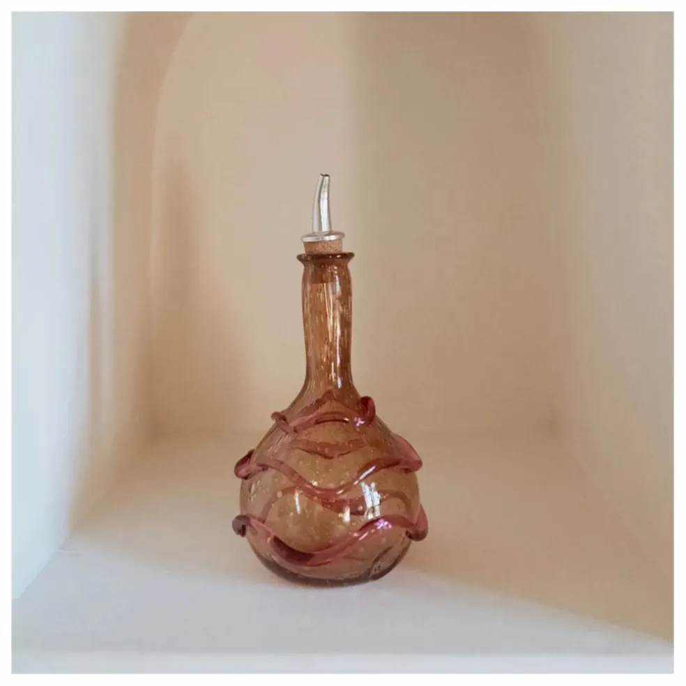Huilier en verre Roméo | Rose