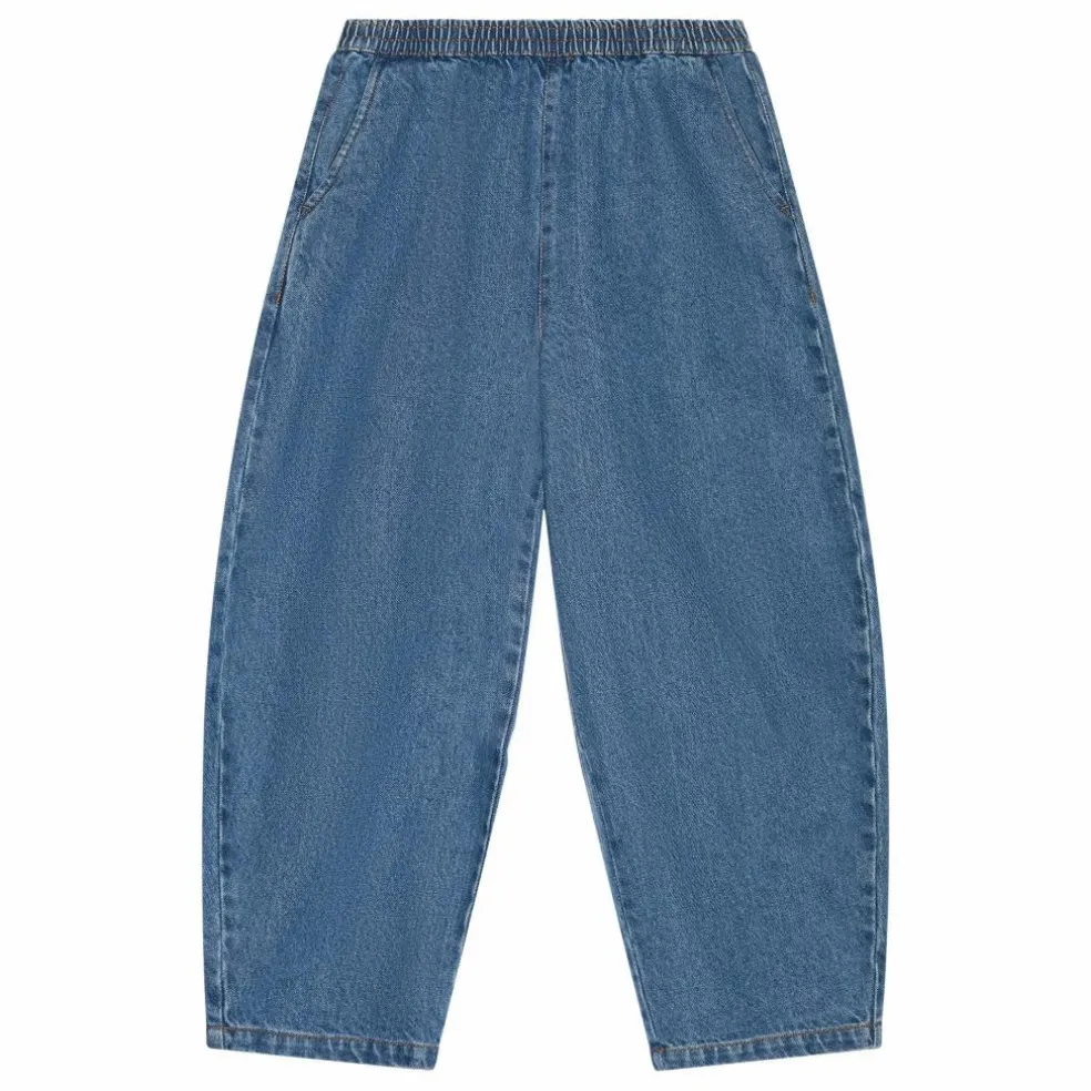 Jean Balloon Brodé Gianna | Bleu jean