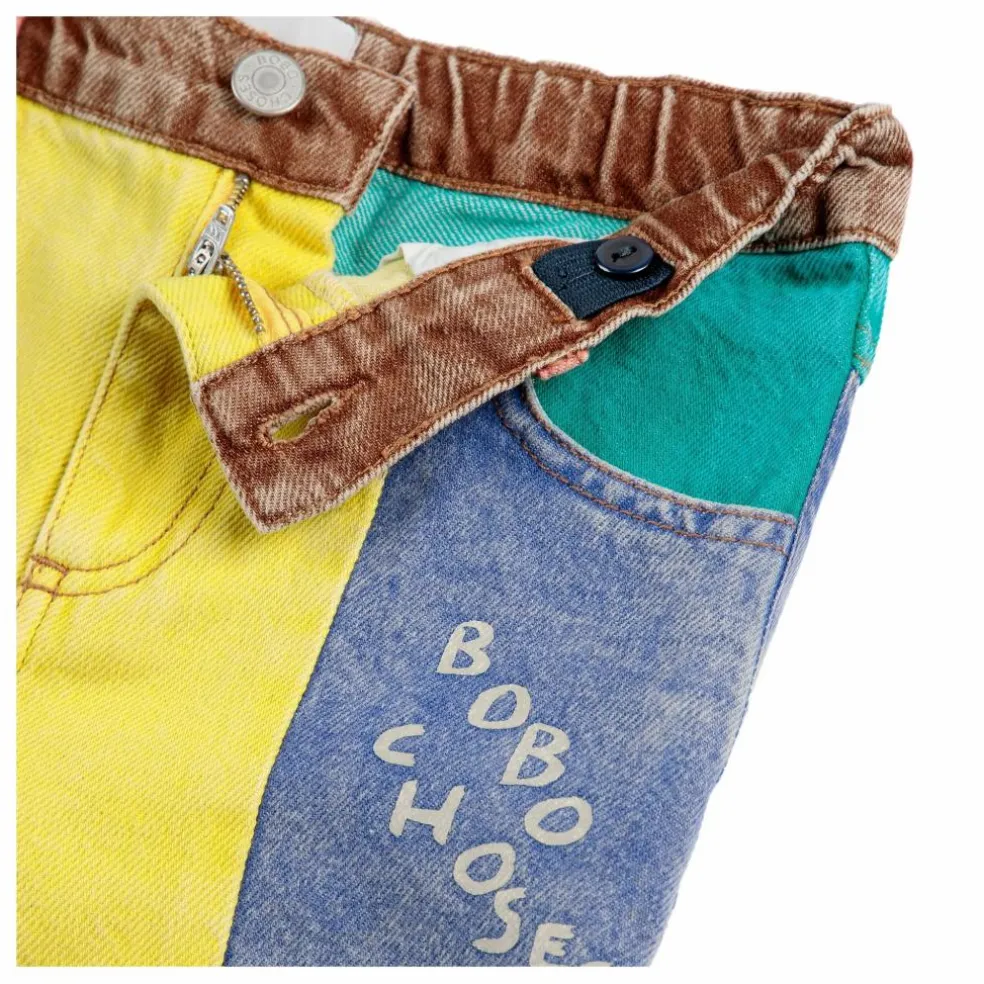 Jean Colorblock Coton Bio | Jaune