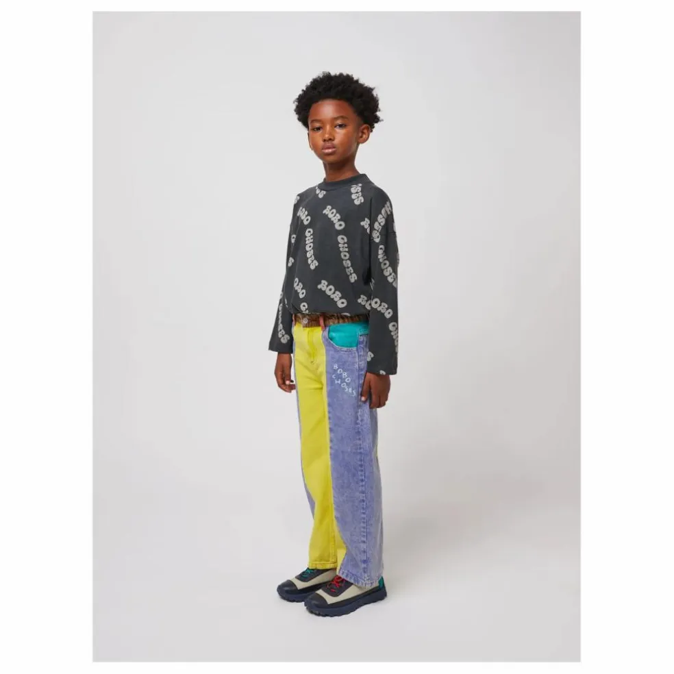 Jean Colorblock Coton Bio | Jaune