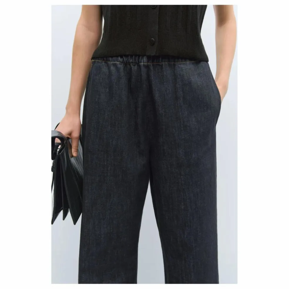 Jean Elastiqué Relaxed Coton Bio | Noir