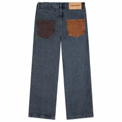Jean Empiècements Coton Bio | Gris