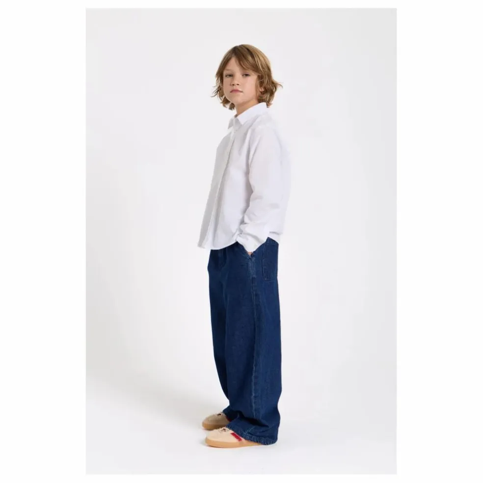 Jean Large Burt | Denim brut