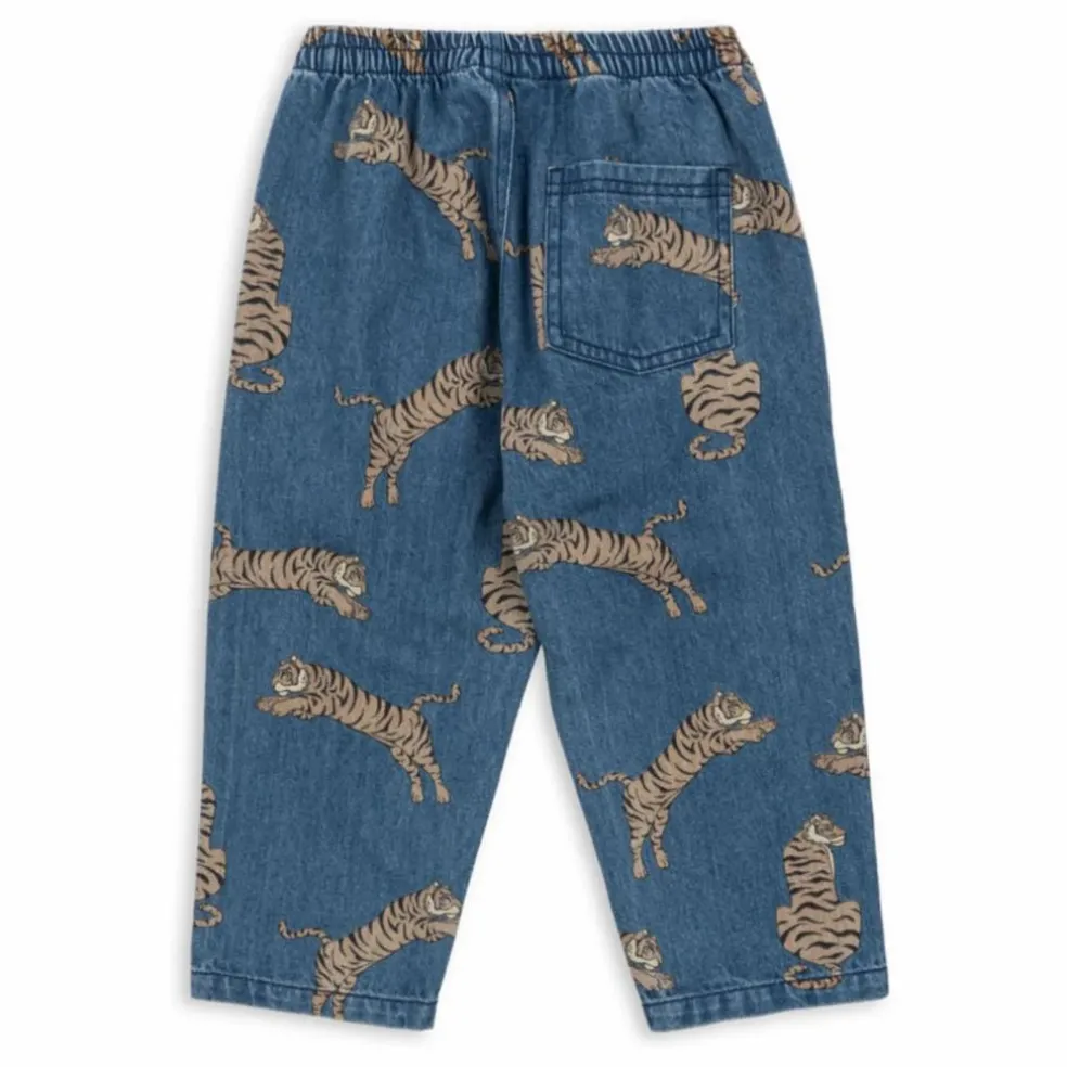 Jean Magot Tigres Coton Bio | Bleu