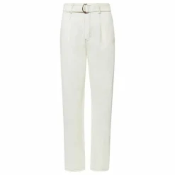 Jean Paper Bag en Coton Bio | Blanc cassé