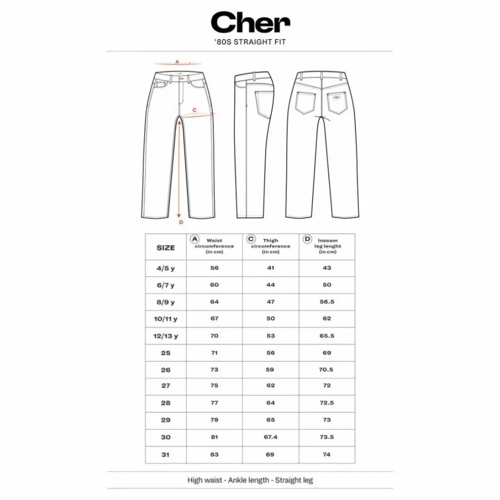 Jean Taille Haute Cher | Denim bleached