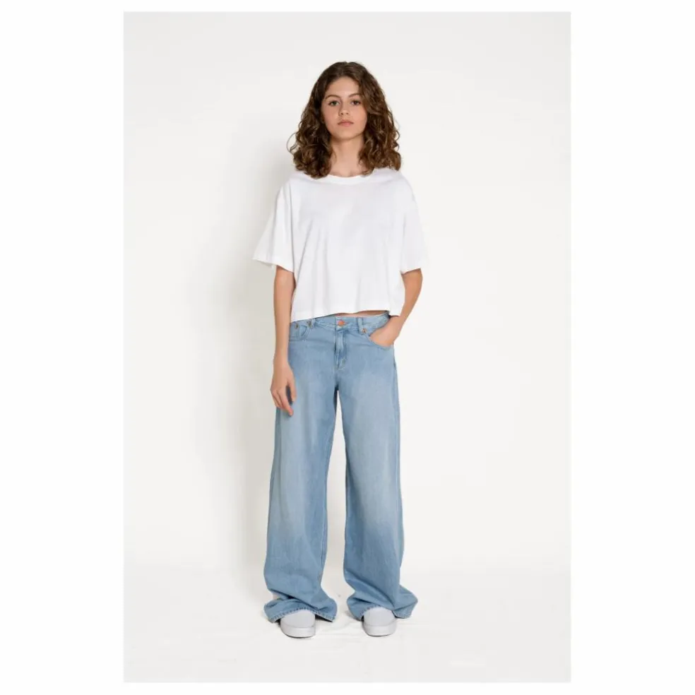 Jean Wide Loose April | Denim bleached