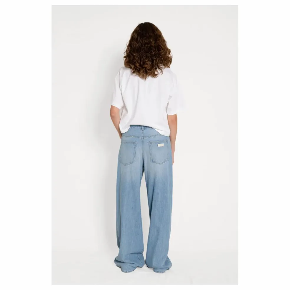 Jean Wide Loose April | Denim bleached
