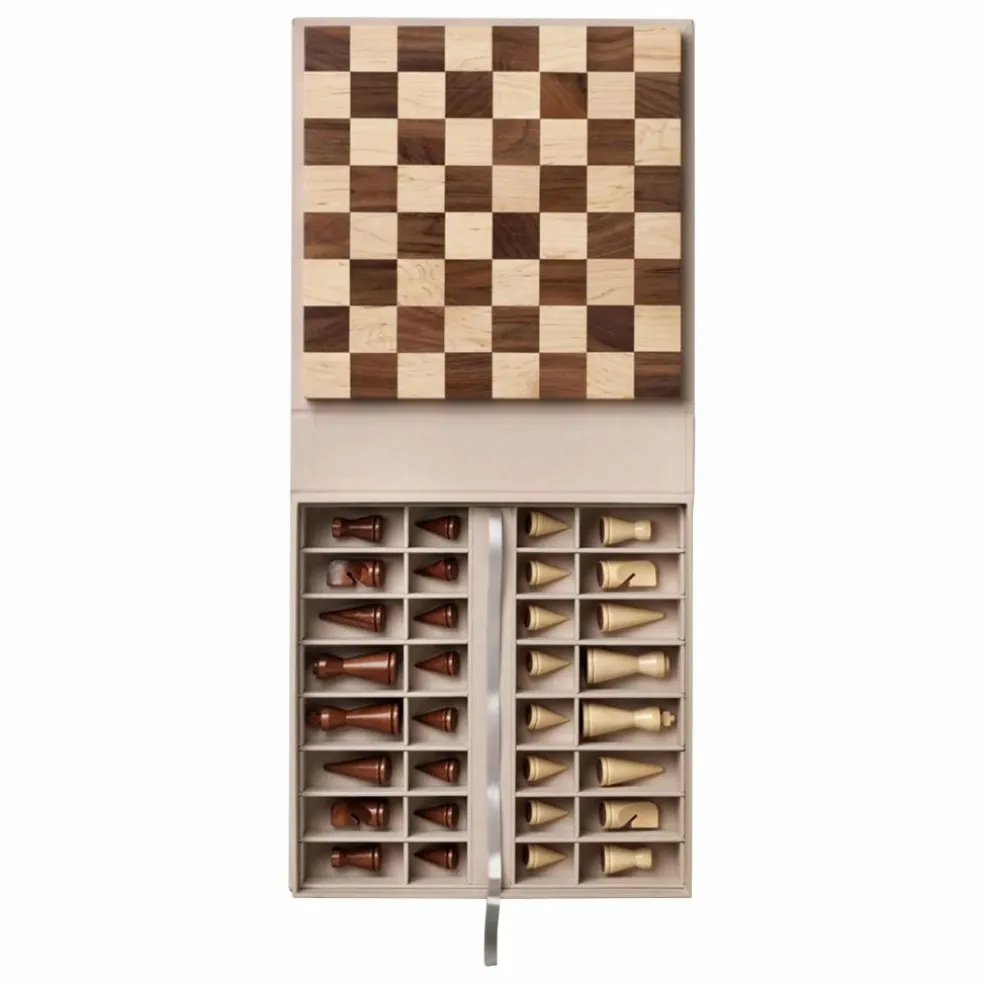 Jeu d'échecs en bois