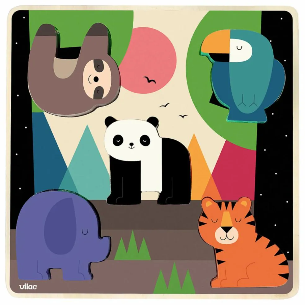 Jeu d'encastrement sonore Jungle