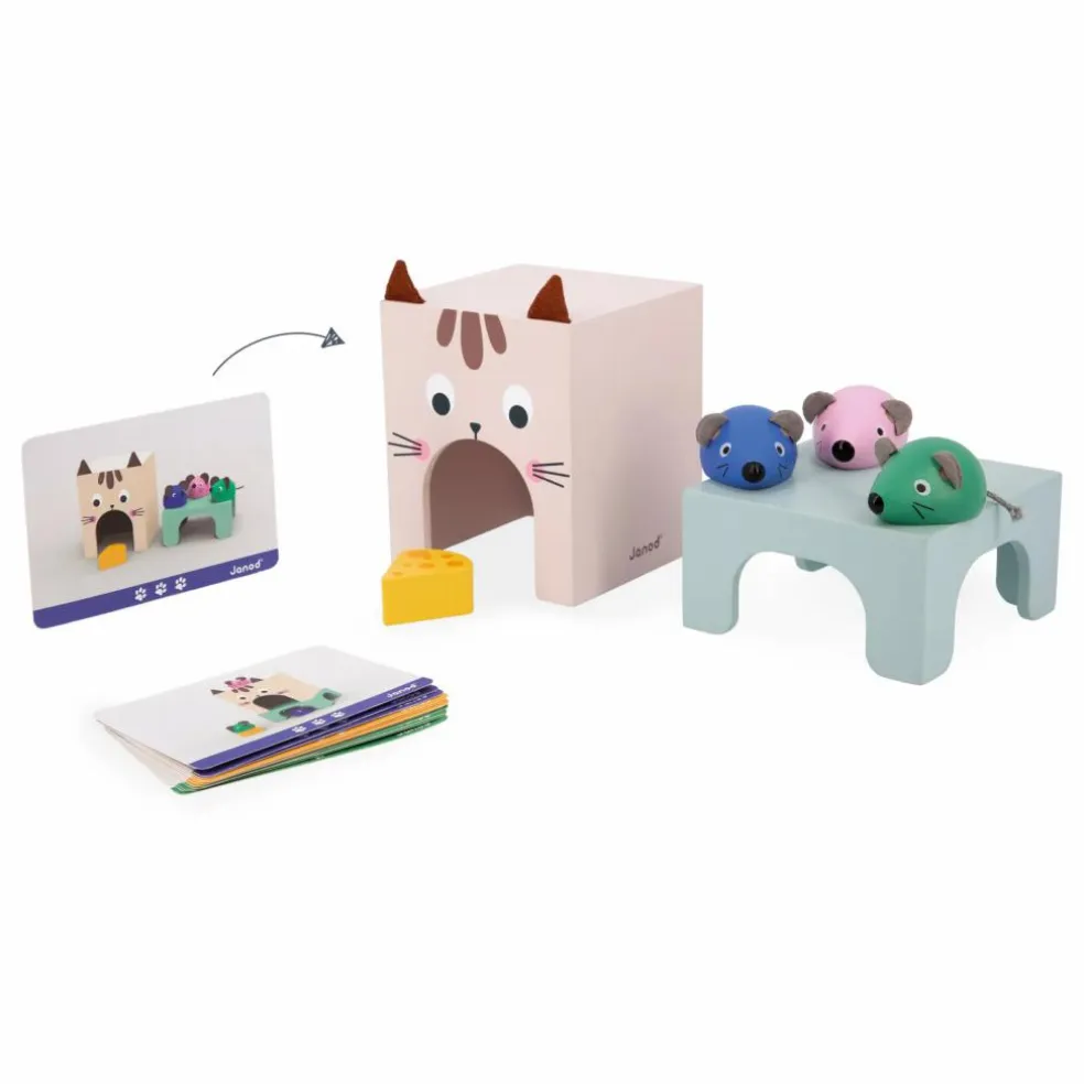 Jeu se repérer dans l'espace - Chat et souris