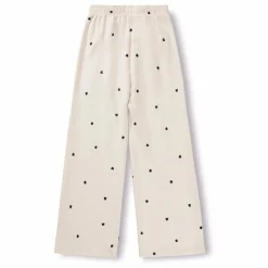 Jogger Anna Cœurs Coton Bio | Ecru