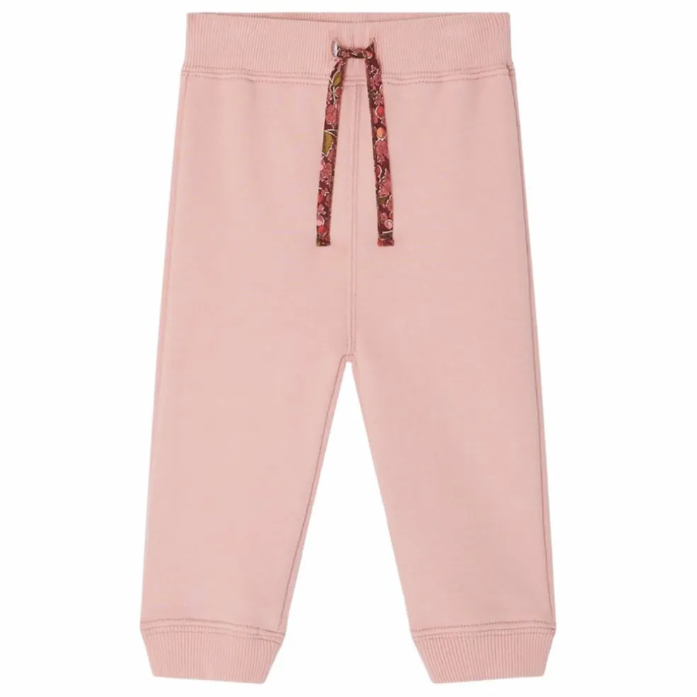 Jogger Bambo Molleton Coton Bio | Rose bonbon