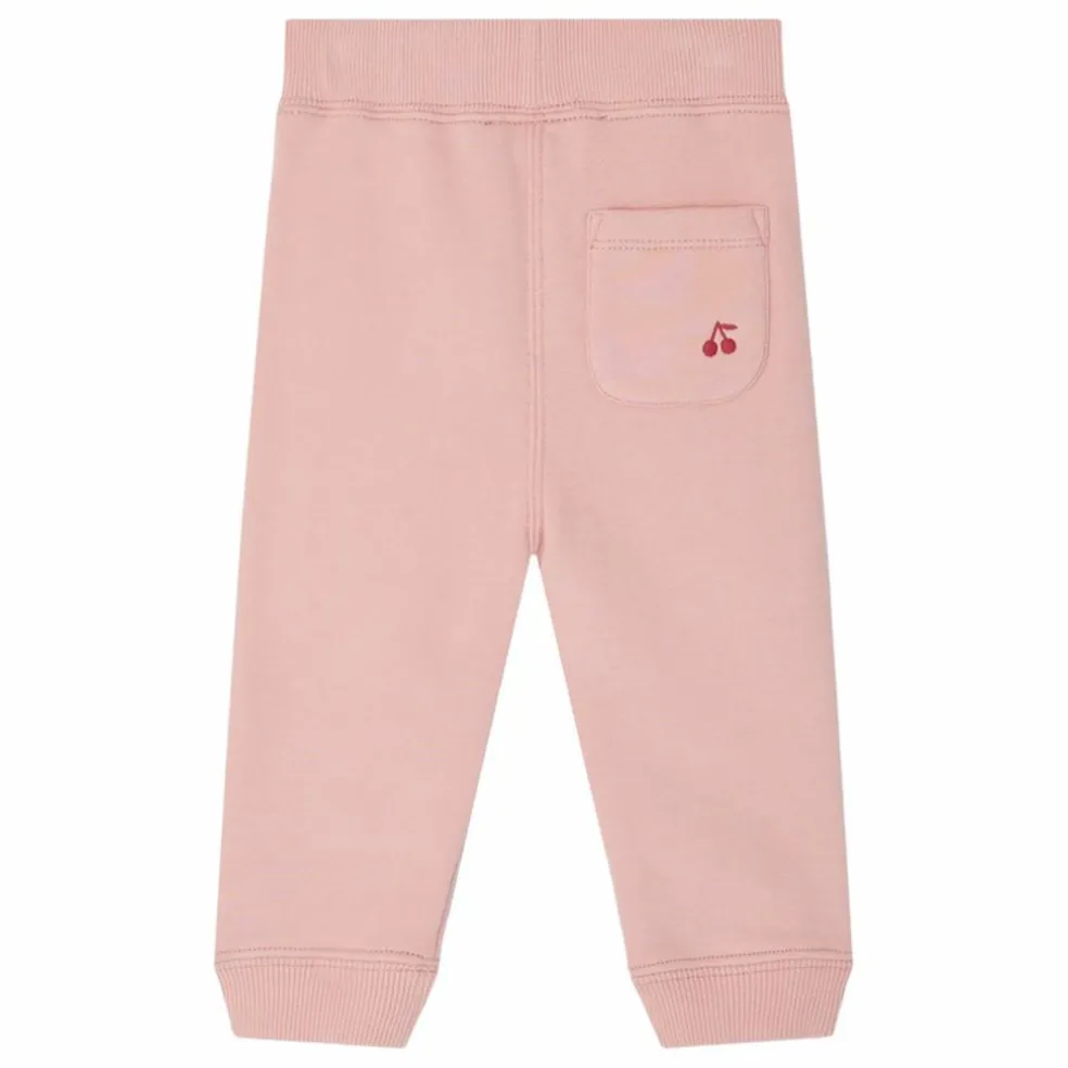 Jogger Bambo Molleton Coton Bio | Rose bonbon