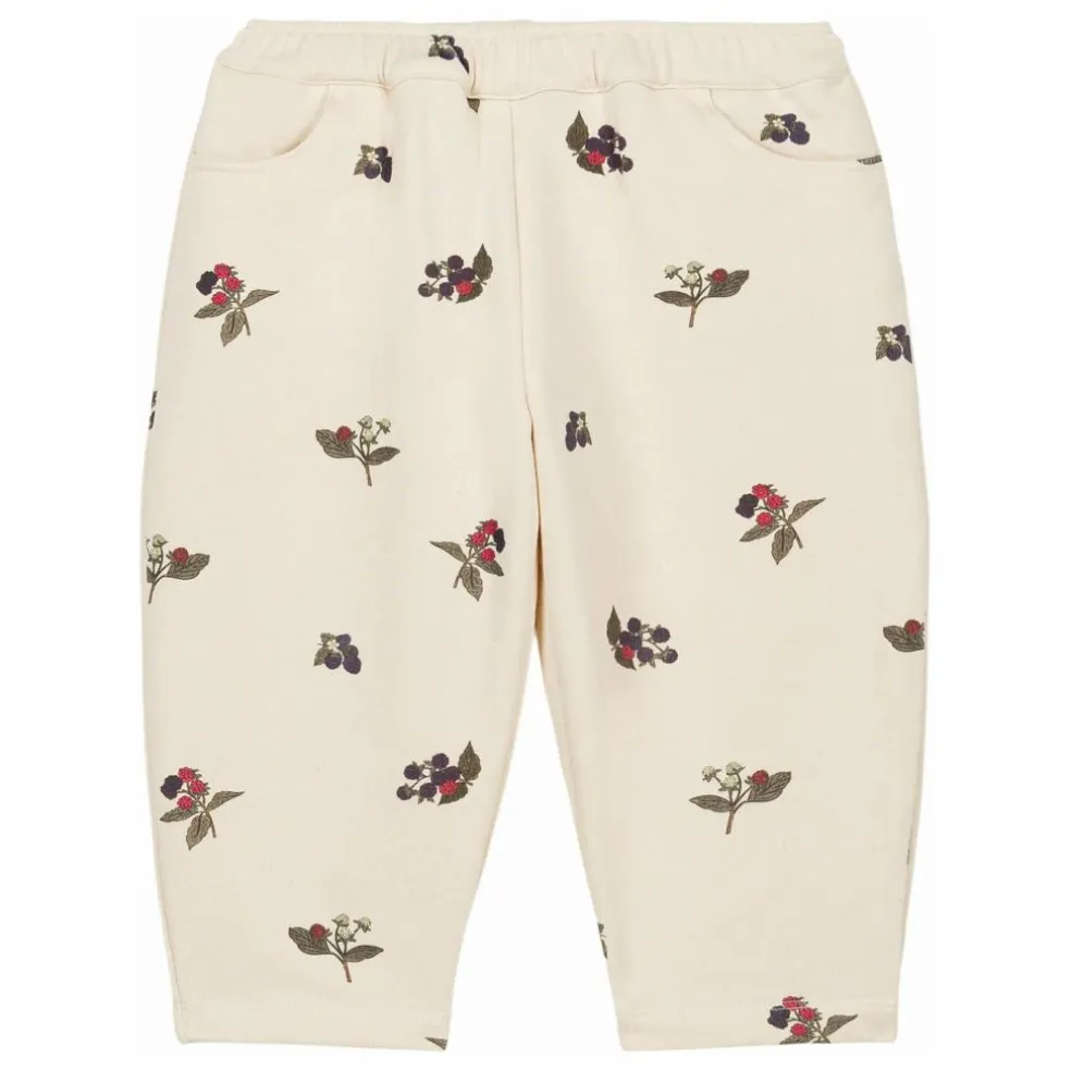Jogger Carrot Mûres Coton Bio | Ecru
