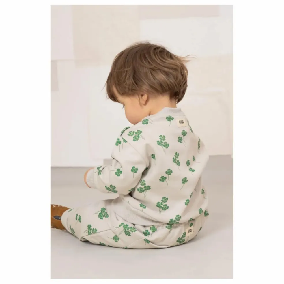 Jogger Carrot Trèfles Coton Bio | Gris