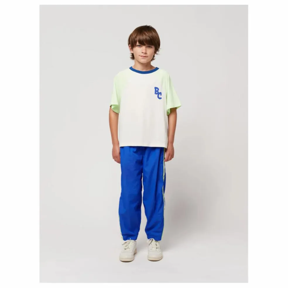Jogger Coton Bio Bicolore | Bleu