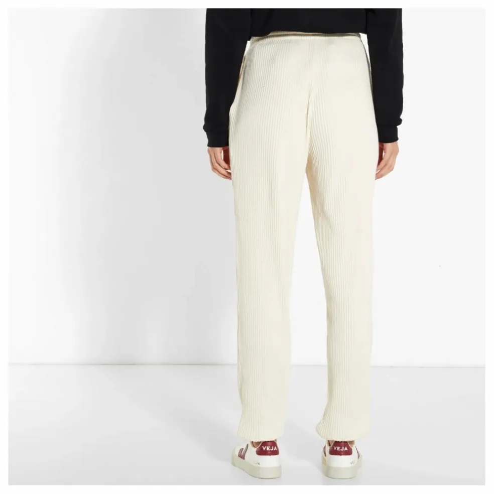 Jogger Côtelé Coton Bio | Blanc cassé