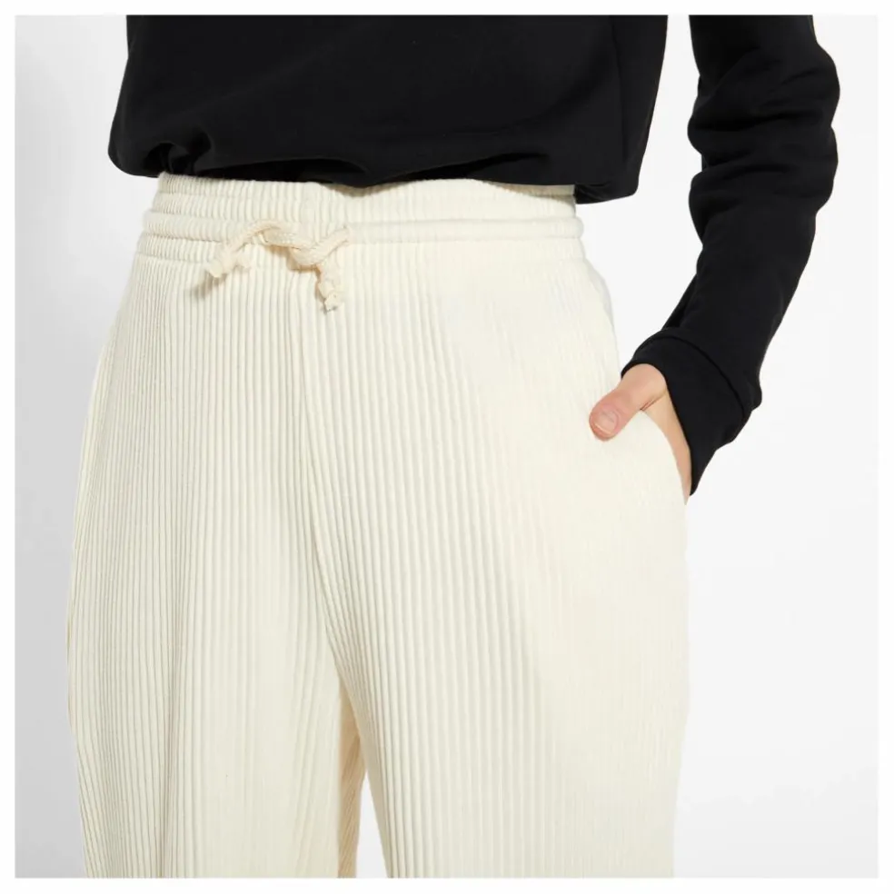 Jogger Côtelé Coton Bio | Blanc cassé