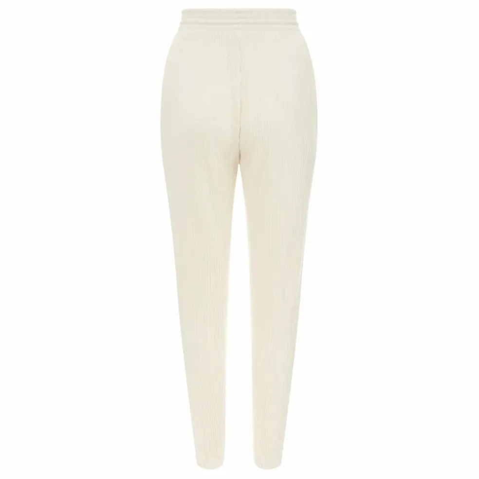 Jogger Côtelé Coton Bio | Blanc cassé
