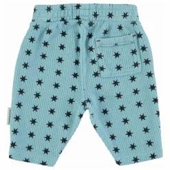 Jogger Côtelé Etoiles Coton Bio | Bleu