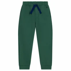 Jogger Elastiqué Cordon Coton Bio | Vert sapin