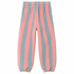 Jogger Façon Sherpa Rayé | Rose